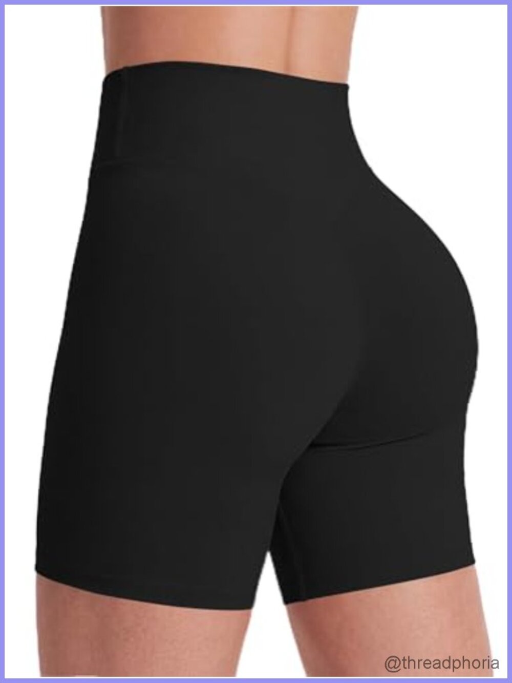 High Waist Tummy Control Biker Shorts No Front Seam Yoga Workout
